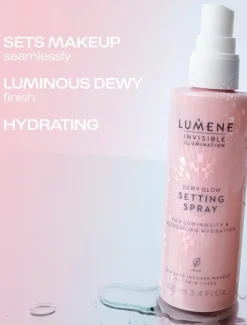 Lumene Invisible Illumination Dewy Glow Kosteuttava meikinkiinnityssuihke 100 ml