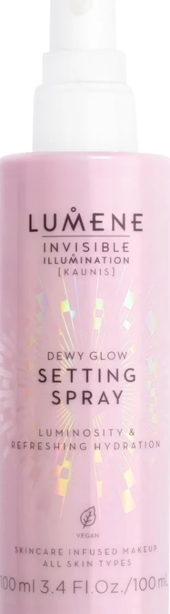 Lumene Invisible Illumination Dewy Glow Kosteuttava meikinkiinnityssuihke 100 ml