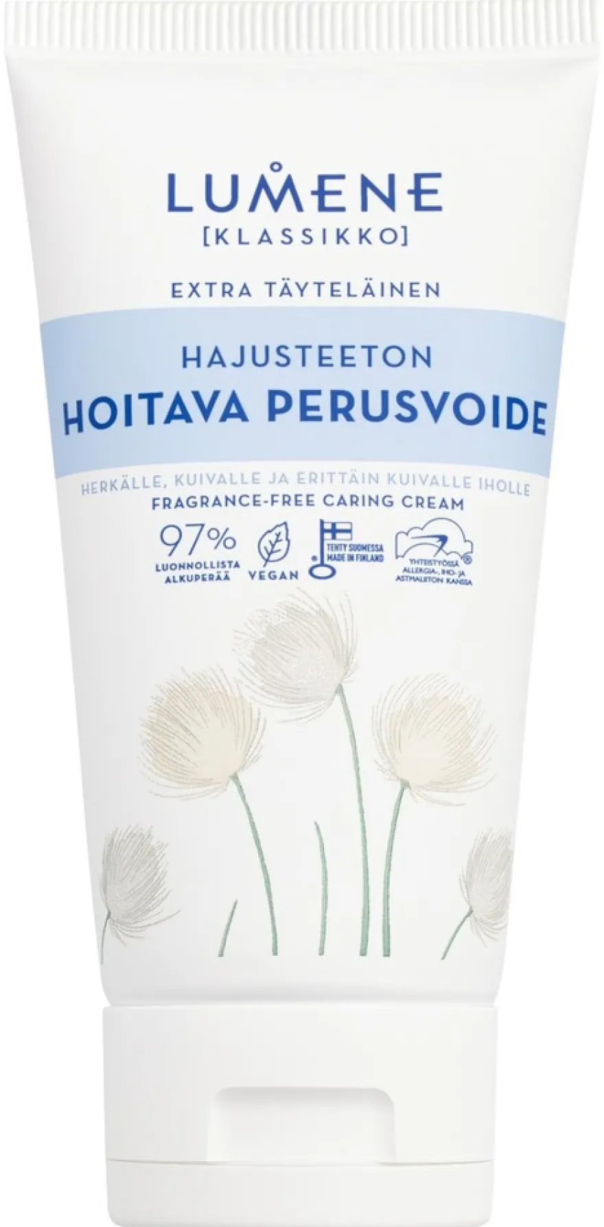 Lumene KLASSIKKO Hajusteeton hoitava perusvoide 150 ml