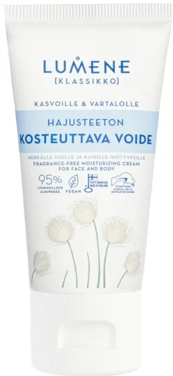 Lumene KLASSIKKO Hajusteeton kosteuttava voide 75 ml