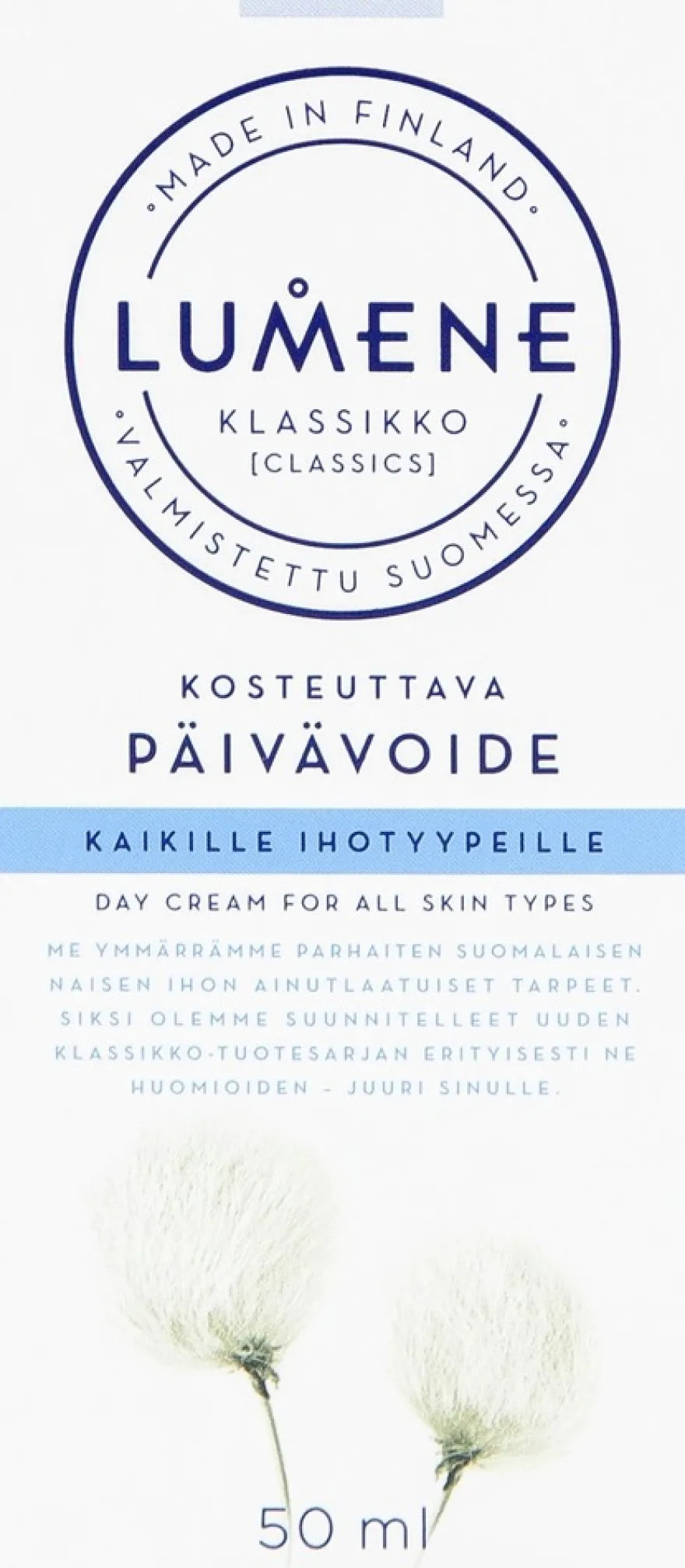 Lumene KLASSIKKO Kosteuttava päivävoide kaikille ihotyypeille 50ml
