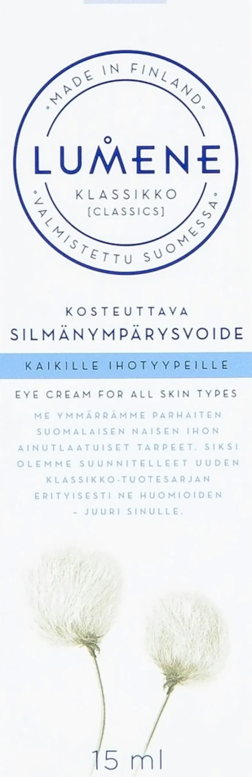 Lumene KLASSIKKO Kosteuttava silmänympärysvoide 15ml