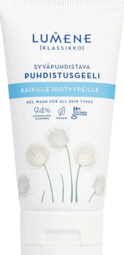 Lumene KLASSIKKO Syväpuhdistava puhdistusgeeli kaikille ihotyypeille 150ml