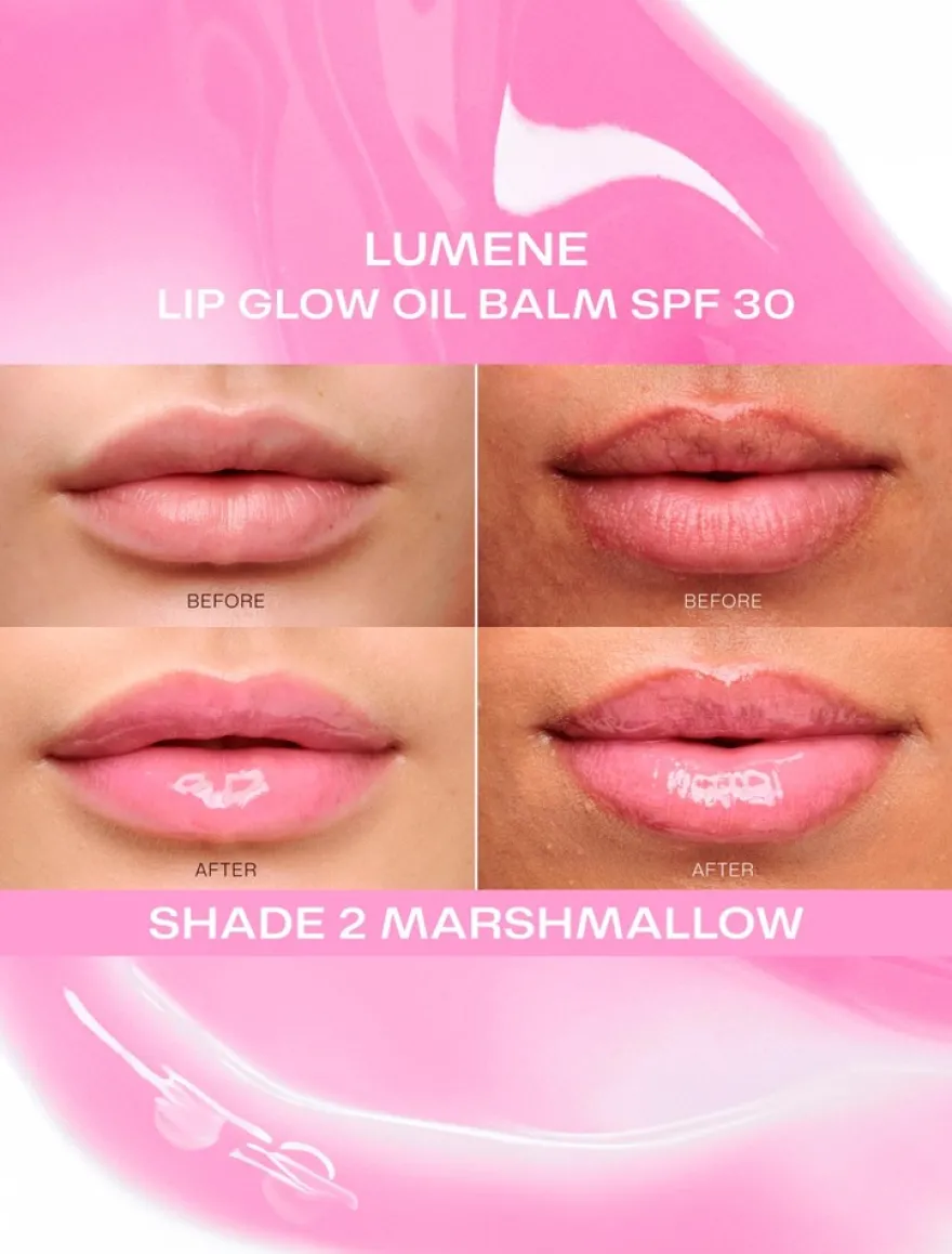 Lumene Lip Glow huuliöljy SPF30 2 Marshmallow 10 ml