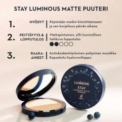 Lumene Stay Luminous Matte Puuteri 1 10g