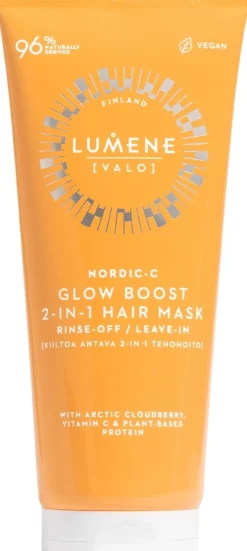 Lumene VALO Kiiltoa antava 2-in-1 hiusten tehohoito 200 ml