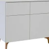 Lundia Fuuga -senkki, ovilla ja laatikoilla, cashmere, pähkinän sävyiset jalat