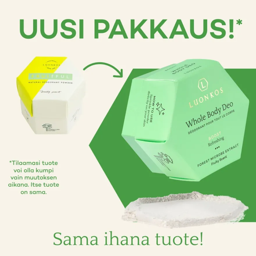 Luonkos Boost jauhedeodorantti tuoksulla 50 g