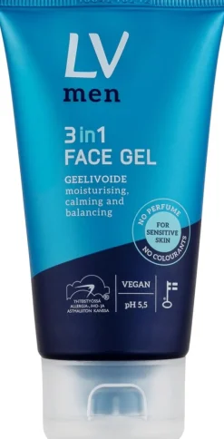 LV 75ml Men 3in1 Face gel geelivoide