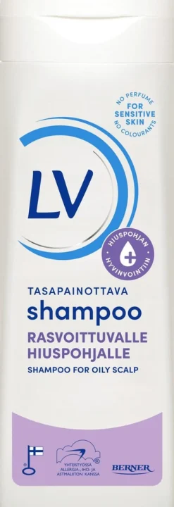 LV 250ml shampoo rasvoittuvalle hiuspohjalle