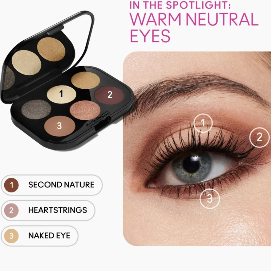 MAC Connect In Colour x6 Eye Shadow Palette luomiväripaletti 6,25 g