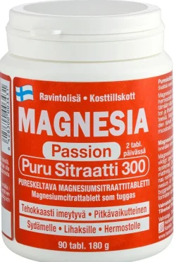 Magnesia Passion Puru Sitraatti 300 Magnesiumsitraattitabletti90 tabl