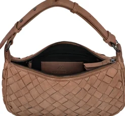 Markberg Mini Muse suede weave olkalaukku