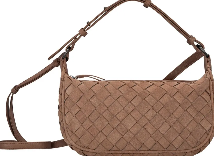 Markberg Mini Muse suede weave olkalaukku