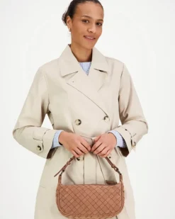 Markberg Mini Muse suede weave olkalaukku