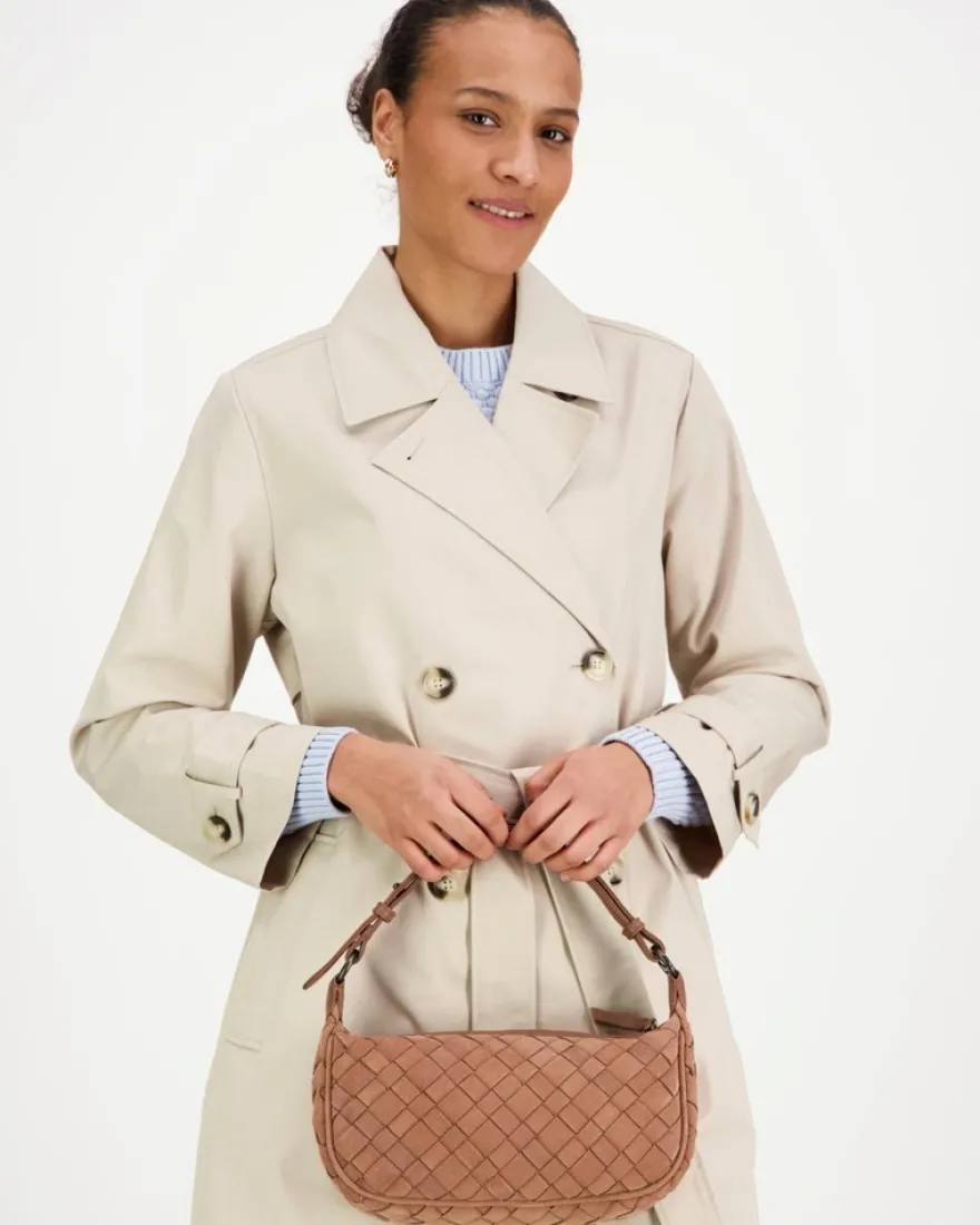 Markberg Mini Muse suede weave olkalaukku