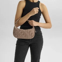 Markberg Mini Muse suede weave olkalaukku