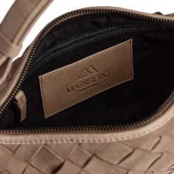 Markberg Mini Muse suede weave olkalaukku