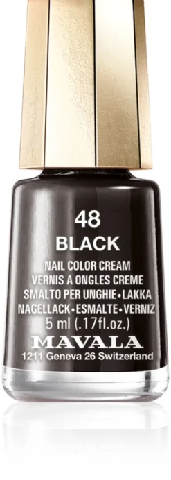 Mavala 5ml Nail Polish 48 Black kynsilakka