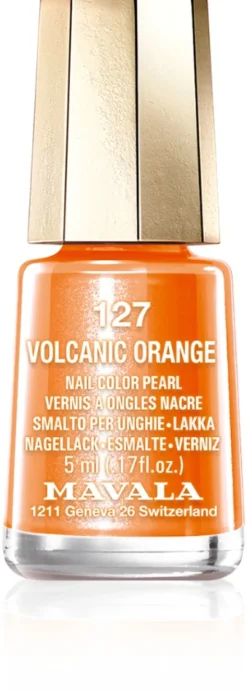 Mavala 5ml Nail Polish 127 Volcanic Orange kynsilakka