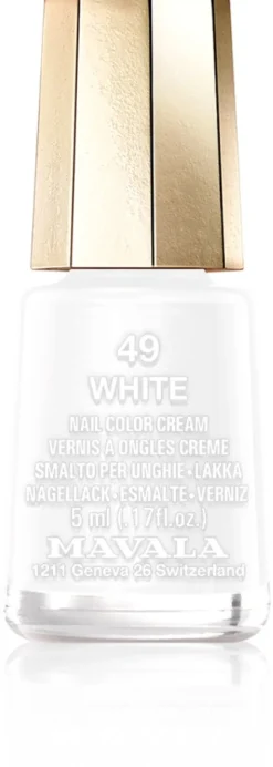 Mavala 5ml Nail Polish 49 White kynsilakka