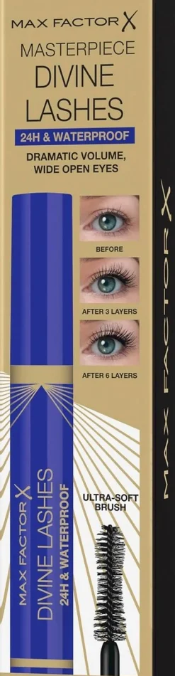 Max Factor Divine Lashes Mascara Black Waterproof 4 ml ripsiväri