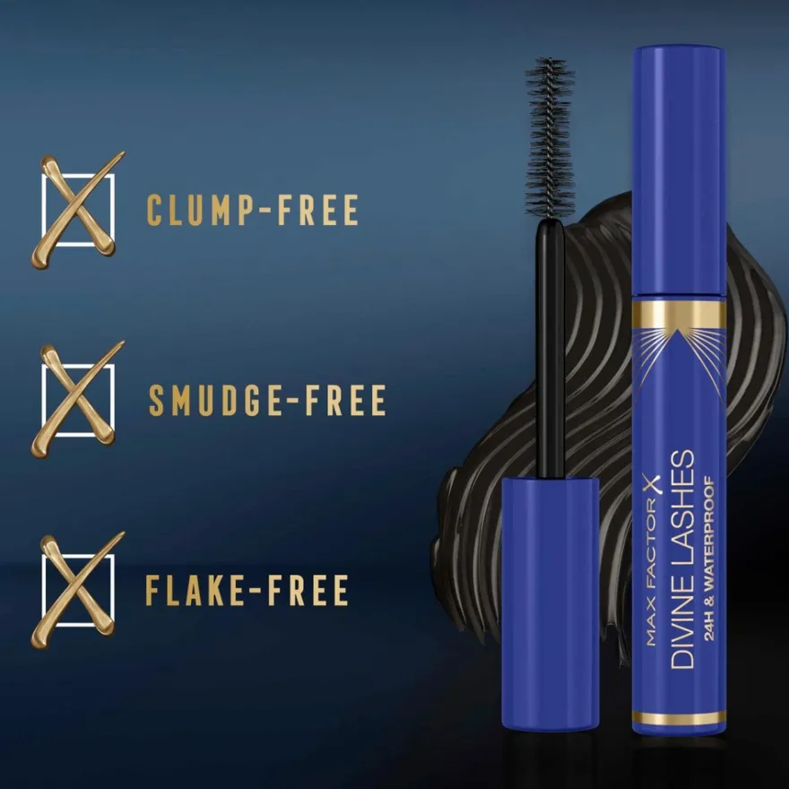 Max Factor Divine Lashes Mascara Black Waterproof 4 ml ripsiväri