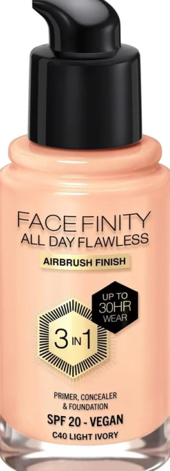 Max Factor Facefinity All Day Flawless Foundation 30 ml, 45 Warm Almond
