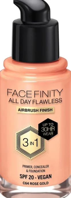 Max Factor Facefinity All Day Flawless Foundation 30 ml, 45 Warm Almond