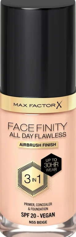 Max Factor Facefinity All Day Flawless Foundation 30 ml, 45 Warm Almond