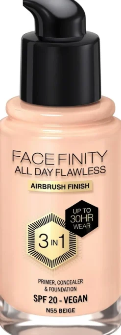 Max Factor Facefinity All Day Flawless Foundation 30 ml, 45 Warm Almond