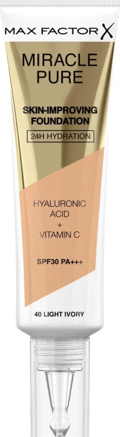 Max Factor Miracle Pure Foundation 40 Light Ivory 30 ml