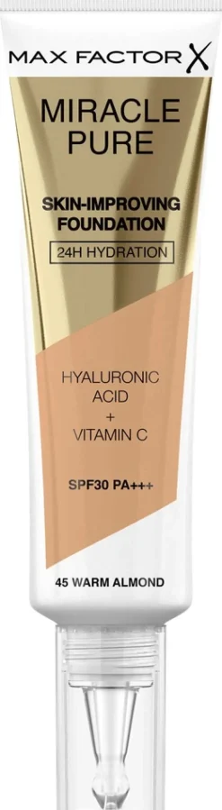 Max Factor Miracle Pure Foundation 30 ml 45 Warm Almond