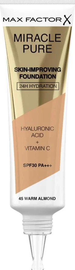 Max Factor Miracle Pure Foundation 30 ml 45 Warm Almond