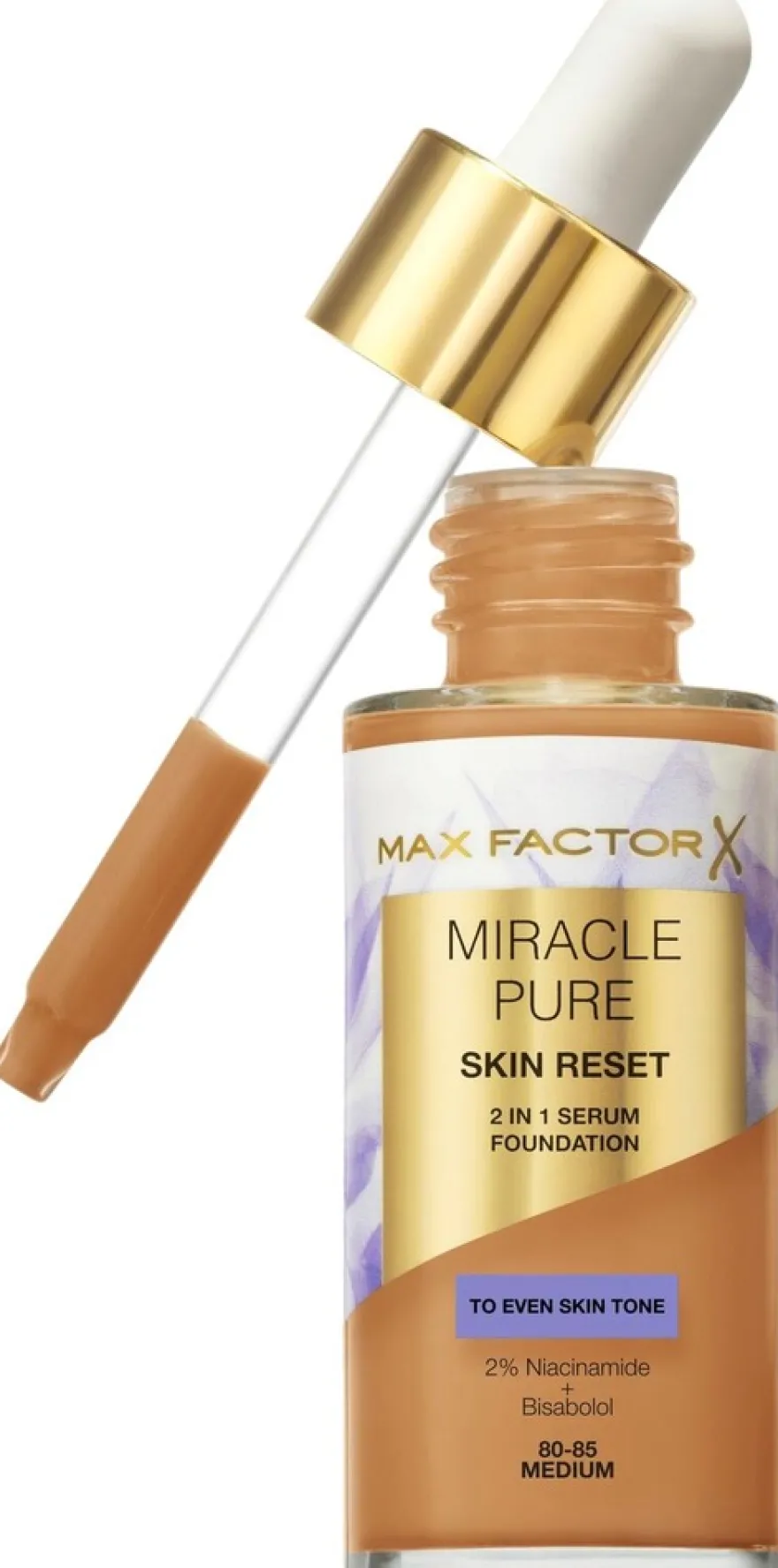 Max Factor Miracle Pure Serum Foundation 60-80 Light to Medium 30 ml