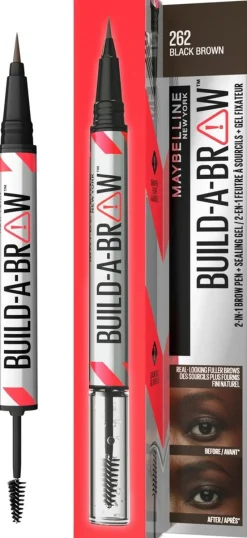 Maybelline New York Build-a-Brow Pen 255 Soft Brown kulmakynä