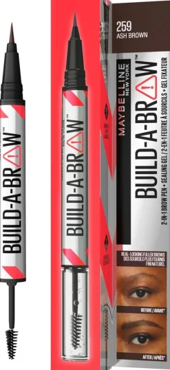 Maybelline New York Build-a-Brow Pen 255 Soft Brown kulmakynä