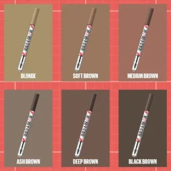 Maybelline New York Build-a-Brow Pen 255 Soft Brown kulmakynä