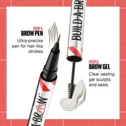 Maybelline New York Build-a-Brow Pen 255 Soft Brown kulmakynä