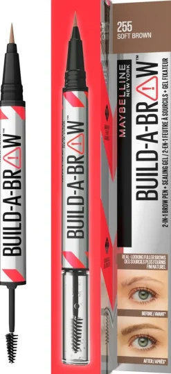 Maybelline New York Build-a-Brow Pen 255 Soft Brown kulmakynä