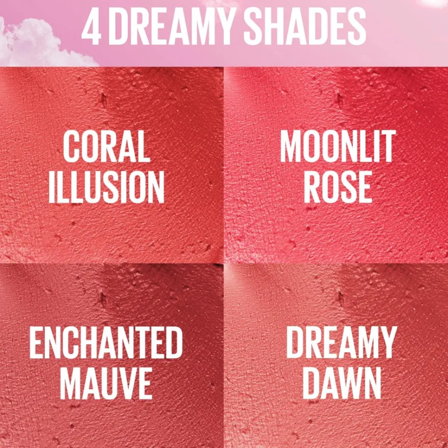 Maybelline New York Cloudtopia 16H Huuli- & Poskimousse 8 Enchanted Mauve 5 g