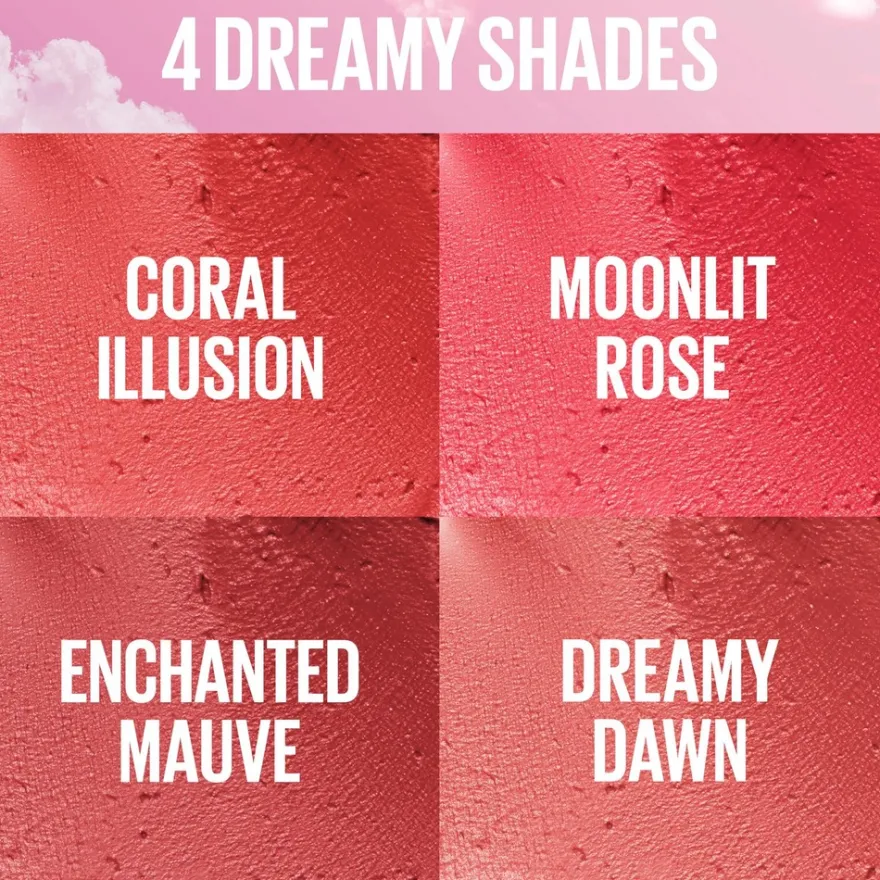 Maybelline New York Cloudtopia 16H Huuli- & Poskimousse 8 Enchanted Mauve 5 g