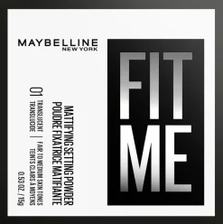 Maybelline New York Fit Me Irtopuuteri 1 Translucent 15 g