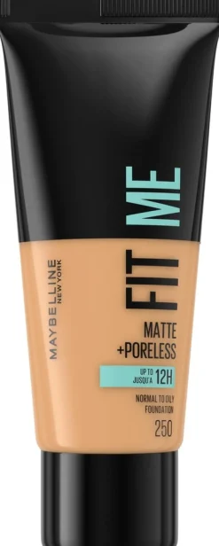 Maybelline New York Fit Me Matte+Poreless -meikkivoide 250 Sun Beige 30ml