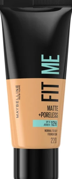 Maybelline New York Fit Me Matte+Poreless -meikkivoide 220 Natural Beige 30ml