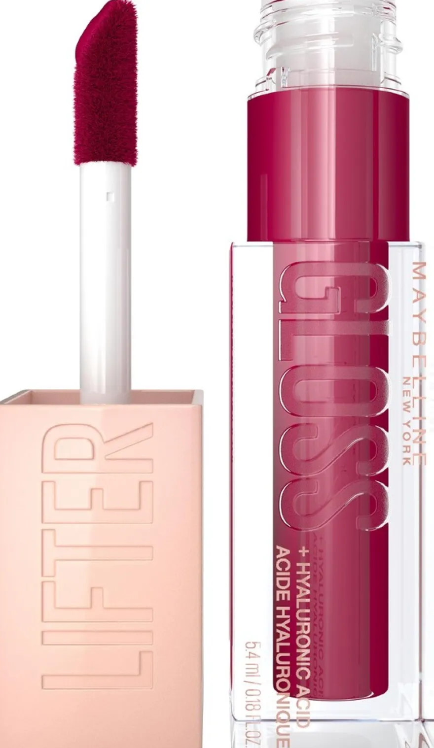 Maybelline New York Lifter Gloss 24 Bubble Gum huulikiilto 5,4 ml
