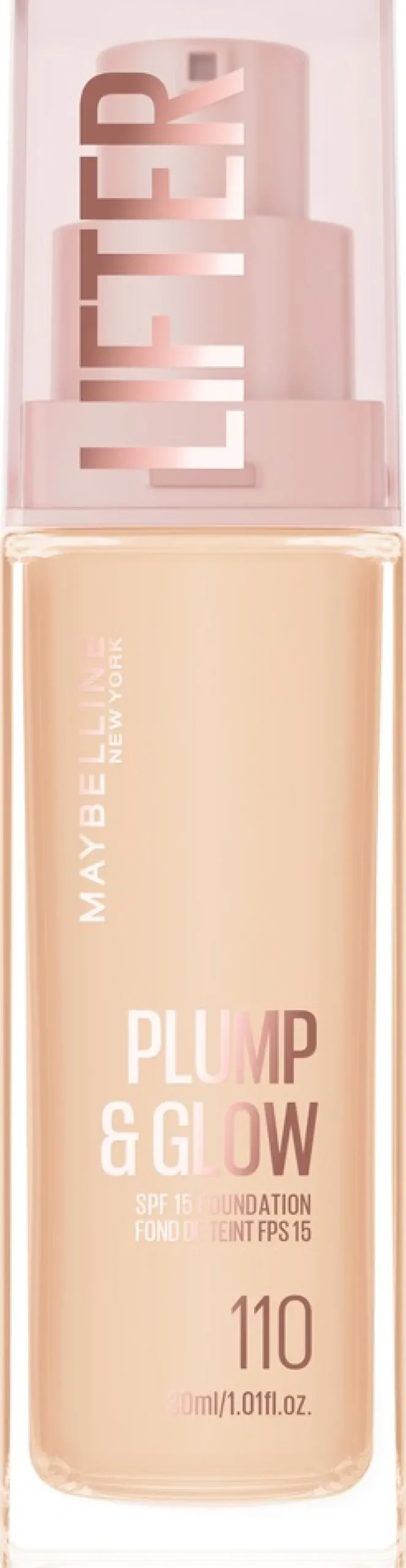 Maybelline New York Lifter Plump & Glow Meikkivoide 110 30 ml