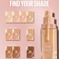 Maybelline New York Lifter Plump & Glow Meikkivoide 110 30 ml