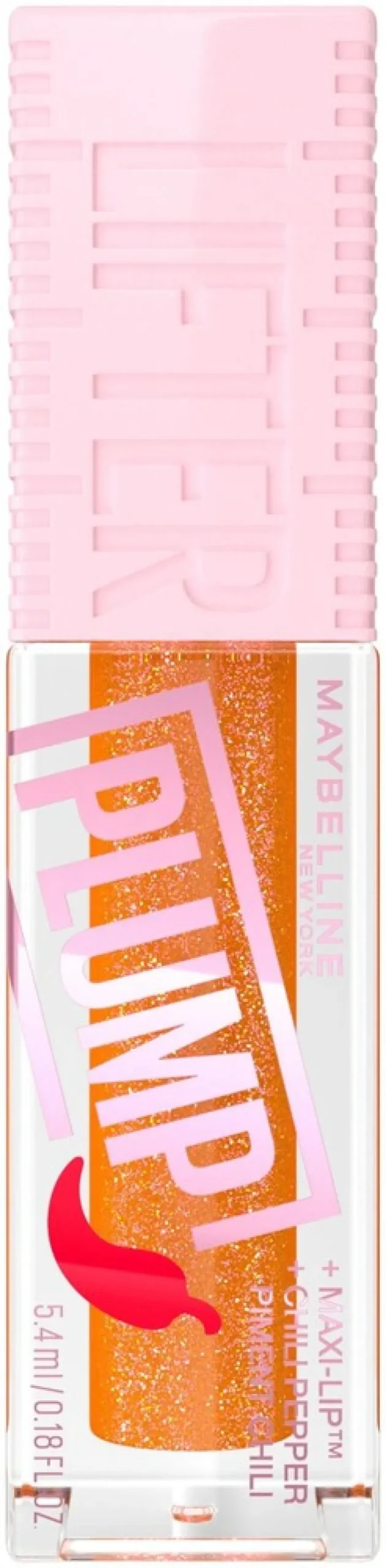 Maybelline New York Lifter Plump 001 Blush Blaze huulikiilto 5,4ml