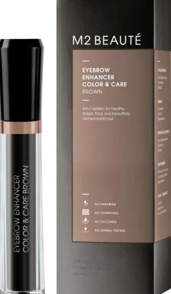 M2 Beauté Eyebrow Enhancer Color & Care Brown hoitotuote kulmille 6 ml